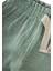 Beli Fırfırlı Geniş Kesim Müslin Pantolon Mint Yeşili 3