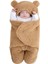 Kulaklı Ayaklı Peluş Kuzu Welsoft Dış Kundak Bebek Tulum Battaniye 0-12 Ay 1
