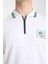 Fermuar Yaka Beyaz Regular Fit 1