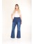 Ispanyol Paça Likralı Büyük Beden Jeans Pantolon 2