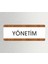 Yönetim - Ofis Departman Kapı Isimliği, Yönlendirme Levhası 26X10 cm Beyaz & Ceviz 2