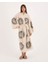 Müslin Kimono %100 Pamuklu Güneş Baskılı Desenli Bornoz Kaftan Sabahlık 3