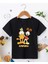 Çocuk Unisex Baskılı T-Shirt - Siyah 1