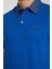 Polo Mono Yaka Saks Mavi Regular Fit 2