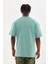 Unisex Baskılı Oversize T-Shirt - Mint Yeşili 2