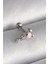 316L Çelik Gümüş Renk Zirkon Taş Detay Pembe Kalp Işleme Tragus Piercing - Lisinya 1
