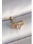 316L Çelik Gold Renk Zirkon Taşlı Toplu Iğne Tragus Piercing - Lisinya 1