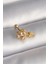 316L Çelik Gold Renk Zirkon Taşlı Sallantı Kalp Detay Tragus Piercing - Lisinya 1