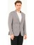 Erkek Slim Fit Blazer Ceket Gri 2