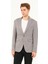 Erkek Slim Fit Blazer Ceket Gri 3