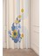 Minimalist Soft Sade Pastel Yaprak Bohem Özel Tasarım Dijital Baskılı (Tek Kanat) Bej Krem Fon Perde 1