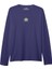 Üniseks Bisiklet Yaka Volume Button Baskılı Saks Mavi Sweat Shırt – Tarzınızı Maksimuma Çıkarın! 1