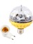 Renkli Dönen Top Işık Dj Kristal Rgb Parti Işığı Disko Topu LED Rgb Strobe Parti Lambası Ampul Soketli Dönen Top Işık Ampulü (Yurt Dışından) 3