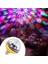 Renkli Dönen Top Işık Dj Kristal Rgb Parti Işığı Disko Topu LED Rgb Strobe Parti Lambası Ampul Soketli Dönen Top Işık Ampulü (Yurt Dışından) 5