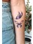 Neon Renkli Kelebek Dövmesi Kelebek Tattoo 1