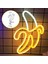 LED Neon Işık Muz LED Neon Işık Pil ve USB ile Çalışan Duvar Lambası Yatak Odası Çocuk Odası Oturma Odası Için Akrilik Neon Işık (Yurt Dışından) 2