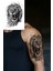 Gerçekçi Aslan Geçici Dövme Lion Tattoo 1