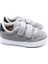 Burber Mesh Çocuk Sneaker - Gri - 6002 4
