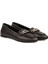 Hakiki Deri Tokalı Kadın Loafer DG6045 4