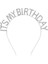 Kristal Taşlı Gümüş Renk İT39S My Birthday Yazılı Doğum Günü Parti Tacı 14 x 16 cm 4