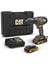 Cat DX11 18VOLT/2.0AH Li-Ion Çift Akülü Kömürsüz Profesyonel Şarjlı Matkap 1