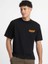 Erkek Baskılı Oversize T-Shirt - Siyah 1