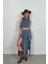 Fırfır Detay Denim Bluz 1