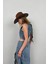Fırfır Detay Denim Bluz 4