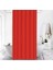 Banyo Perdesi 1x120x200 Tek Kanat Duş Perdesi Halka Hediyeli Duşakabin Perdesi 0010 Kırmızı 2