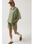 Oversize Lazer Kesim Bisiklet Yaka T-Shirt 3
