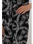 Işlemeli Oversize Pantolon - Siyah 4