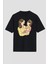 Anneler Gününe Özel Tasarım Anne Kız Baskılı T-Shirt - Siyah 1
