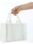 Baghashtag Beyaz Deri Mini Tote Çanta 4