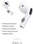 Pro 5 Ios Android Uyumlu Bluetooth Kulaklık Bluetooth Dokunmatik Mikrofonlu 4