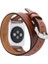 Apple Watch Uyumlu Deri Kordon 42-44-45MM Dt St RST2EF 2