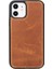 Apple iPhone 12 Uyumlu Deri Cüzdanlı Kılıf G19 Taba 3
