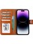 Apple iPhone 15 Plus Uyumlu Deri Cüzdanlı Kılıf Mwwn RST2EF Taba 2