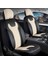hyundai Accent Blue Uyumlu Lüx Yarı Deri Oto Koltuk Kılıfı Ön Arka Takım Cyrstal Bej Siyah 1