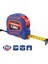 Workpro WP261010 7,5MX25MM/25FT. Naylon Kaplama Sarı Çelik Şerit Metre 1