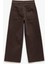Cep Detaylı Düğmeli Pamuklu Crop Geniş Paça Denim Pantolon - Culotte Jean 5