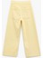 Cep Detaylı Düğmeli Pamuklu Crop Geniş Paça Denim Pantolon - Culotte Jean 5