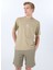 Bisiklet Yaka Bej Erkek T-Shirt 12288517_JORANIMAL Tee Ss Crew Neck 4