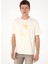Bisiklet Yaka Krem Erkek T-Shirt Galıa 1