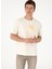 Bisiklet Yaka Krem Erkek T-Shirt Galıa 3