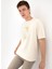 Bisiklet Yaka Krem Erkek T-Shirt Galıa 4