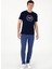 Bisiklet Yaka Lacivert Erkek T-Shirt S-Unka 4
