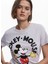 Bisiklet Yaka Baskılı Beyaz Kadın T-Shirt 25SWTKAI 3