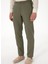Bağlamalı Bel Normal Paça Yeşil Erkek Chino Pantolon Aller 2