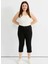 Normal Bel Normal Siyah Kadın Pantolon 25YSL5381-BB 2