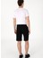Siyah Erkek Lastikli Bel Comfort Fit Sweat Şort S-Santos 4